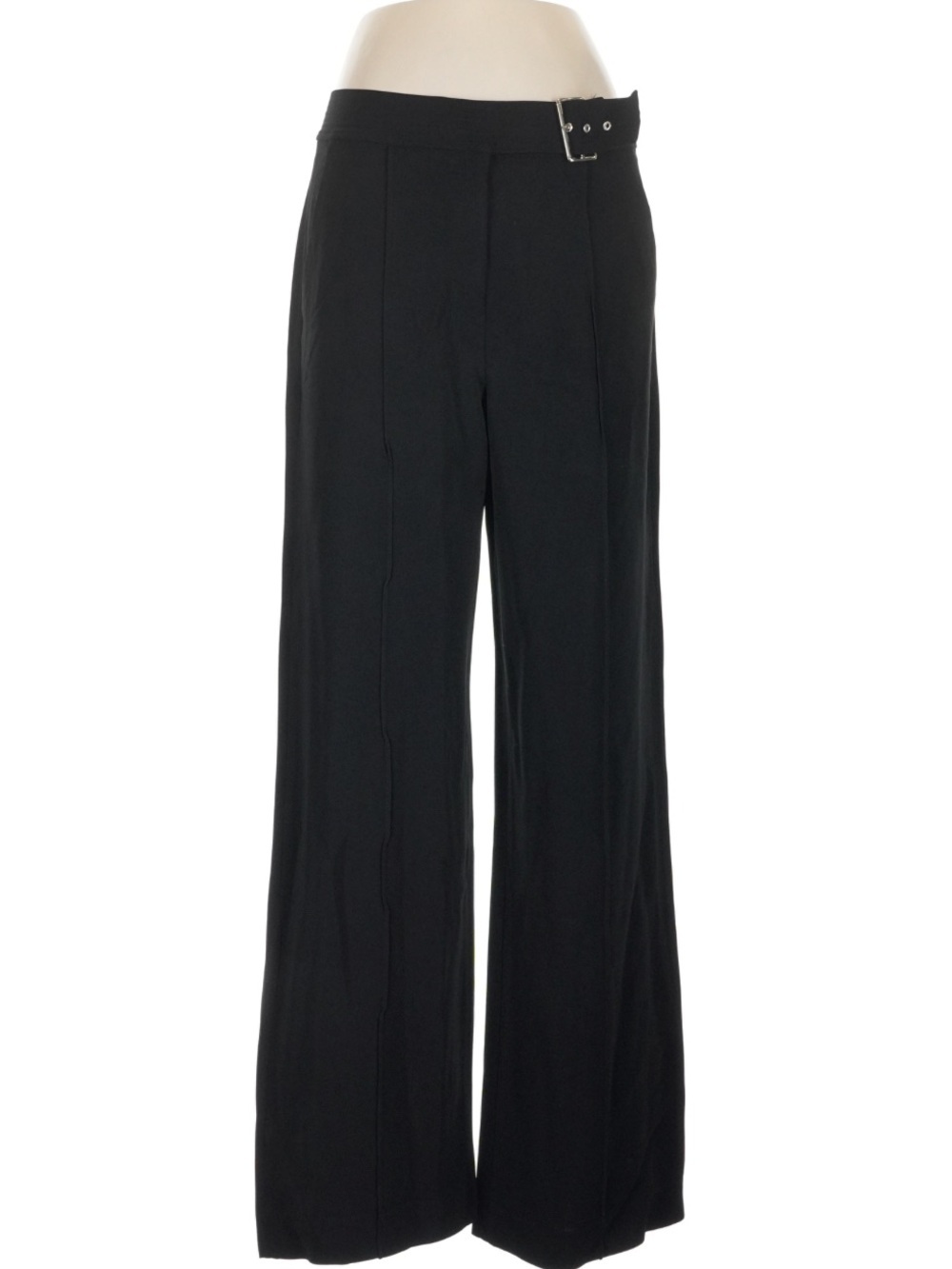 A.L.C Wide Leg Belted Trousers Pants Black Size 8